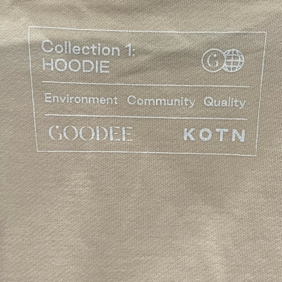Goodee x Kotn The Goodee Hoodie Sweatshirt Pullover Color Block Mens Size M NWT - Picture 9 of 11